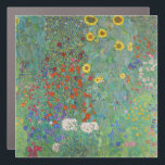 Gustav Klimt - Landentuin met zonnebloemen Automagneet<br><div class="desc">Landtuin met zonnebloemen / Boerderijen tuin met zonnebloemen - Gustav Klimt in 1905-1906</div>