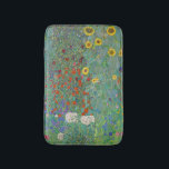 Gustav Klimt - Landentuin met zonnebloemen Badmat<br><div class="desc">Landtuin met zonnebloemen / Boerderijen tuin met zonnebloemen - Gustav Klimt in 1905-1906</div>