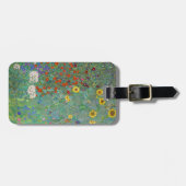 Gustav Klimt - Landentuin met zonnebloemen Bagagelabel (Voorkant horizontaal)