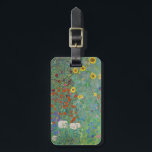 Gustav Klimt - Landentuin met zonnebloemen Bagagelabel<br><div class="desc">Landtuin met zonnebloemen / Boerderijen tuin met zonnebloemen - Gustav Klimt in 1905-1906</div>