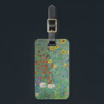 Gustav Klimt - Landentuin met zonnebloemen Bagagelabel<br><div class="desc">Landtuin met zonnebloemen / Boerderijen tuin met zonnebloemen - Gustav Klimt in 1905-1906</div>