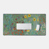 Gustav Klimt - Landentuin met zonnebloemen Bureaumat (Keyboard & Muis)