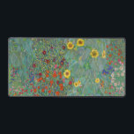 Gustav Klimt - Landentuin met zonnebloemen Bureaumat<br><div class="desc">Landtuin met zonnebloemen / Boerderijen tuin met zonnebloemen - Gustav Klimt in 1905-1906</div>