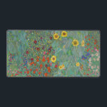 Gustav Klimt - Landentuin met zonnebloemen Bureaumat<br><div class="desc">Landtuin met zonnebloemen / Boerderijen tuin met zonnebloemen - Gustav Klimt in 1905-1906</div>