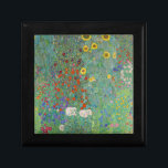 Gustav Klimt - Landentuin met zonnebloemen Cadeaudoosje<br><div class="desc">Landtuin met zonnebloemen / Boerderijen tuin met zonnebloemen - Gustav Klimt in 1905-1906</div>