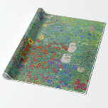 Gustav Klimt - Landentuin met zonnebloemen Cadeaupapier<br><div class="desc">Landtuin met zonnebloemen / Boerderijen tuin met zonnebloemen - Gustav Klimt in 1905-1906</div>