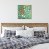 Gustav Klimt - Landentuin met zonnebloemen Canvas Afdruk (Insitu (Slaapkamer))