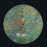 Gustav Klimt - Landentuin met zonnebloemen Dartbord<br><div class="desc">Landtuin met zonnebloemen / Boerderijen tuin met zonnebloemen - Gustav Klimt in 1905-1906</div>