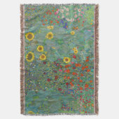 Gustav Klimt - Landentuin met zonnebloemen Deken (Voorkant Verticaal)