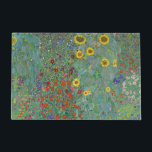 Gustav Klimt - Landentuin met zonnebloemen Deurmat<br><div class="desc">Landtuin met zonnebloemen / Boerderijen tuin met zonnebloemen - Gustav Klimt in 1905-1906</div>