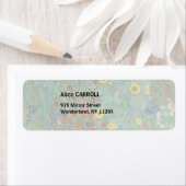 Gustav Klimt - Landentuin met zonnebloemen Etiket (Insitu)