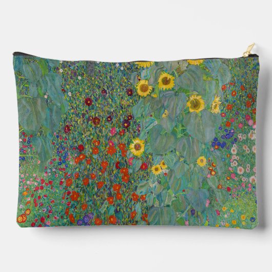 Gustav Klimt - Landentuin met zonnebloemen Etui (Achterkant)