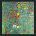 Gustav Klimt - Landentuin met zonnebloemen Foto Afdruk<br><div class="desc">Landtuin met zonnebloemen / Boerderijen tuin met zonnebloemen - Gustav Klimt in 1905-1906</div>