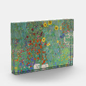 Gustav Klimt - Landentuin met zonnebloemen Fotoblokken (Links)