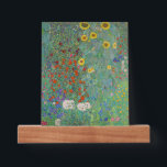 Gustav Klimt - Landentuin met zonnebloemen Fotoplankje<br><div class="desc">Landtuin met zonnebloemen / Boerderijen tuin met zonnebloemen - Gustav Klimt in 1905-1906</div>