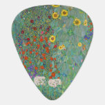 Gustav Klimt - Landentuin met zonnebloemen Gitaar Plectrum<br><div class="desc">Landtuin met zonnebloemen / Boerderijen tuin met zonnebloemen - Gustav Klimt in 1905-1906</div>