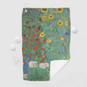Gustav Klimt - Landentuin met zonnebloemen Golfhanddoek (Insitu)