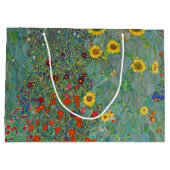 Gustav Klimt - Landentuin met zonnebloemen Groot Cadeauzakje (Achterkant)