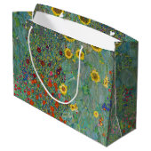 Gustav Klimt - Landentuin met zonnebloemen Groot Cadeauzakje (Achterkant Gekanteld)