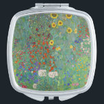 Gustav Klimt - Landentuin met zonnebloemen Handtas Spiegeltje<br><div class="desc">Landtuin met zonnebloemen / Boerderijen tuin met zonnebloemen - Gustav Klimt in 1905-1906</div>