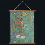 Gustav Klimt - Landentuin met zonnebloemen Hangend Wandkleed<br><div class="desc">Landtuin met zonnebloemen / Boerderijen tuin met zonnebloemen - Gustav Klimt in 1905-1906</div>