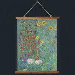 Gustav Klimt - Landentuin met zonnebloemen Hangend Wandkleed<br><div class="desc">Landtuin met zonnebloemen / Boerderijen tuin met zonnebloemen - Gustav Klimt in 1905-1906</div>