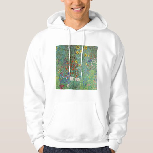 Gustav Klimt - Landentuin met zonnebloemen Hoodie (Voorkant)