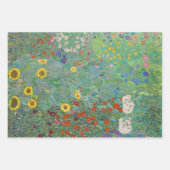 Gustav Klimt - Landentuin met zonnebloemen Inpakpapier Vel (Voorkant 2)