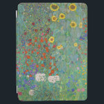 Gustav Klimt - Landentuin met zonnebloemen iPad Air Cover<br><div class="desc">Landtuin met zonnebloemen / Boerderijen tuin met zonnebloemen - Gustav Klimt in 1905-1906</div>