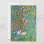 Gustav Klimt - Landentuin met zonnebloemen Kaart<br><div class="desc">Landtuin met zonnebloemen / Boerderijen tuin met zonnebloemen - Gustav Klimt in 1905-1906</div>
