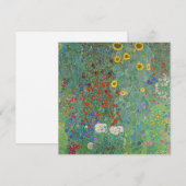 Gustav Klimt - Landentuin met zonnebloemen Kaart (Voorkant / Achterkant)