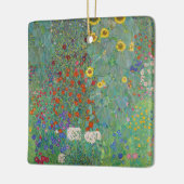 Gustav Klimt - Landentuin met zonnebloemen Keramisch Ornament (Links)