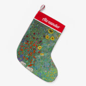 Gustav Klimt - Landentuin met zonnebloemen Kleine Kerstsok (Voorkant (Hangend))
