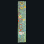 Gustav Klimt - Landentuin met zonnebloemen Korte Tafelloper<br><div class="desc">Landtuin met zonnebloemen / Boerderijen tuin met zonnebloemen - Gustav Klimt in 1905-1906</div>
