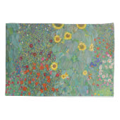 Gustav Klimt - Landentuin met zonnebloemen Kussensloop (Achterkant)