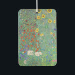 Gustav Klimt - Landentuin met zonnebloemen Luchtverfrisser<br><div class="desc">Landtuin met zonnebloemen / Boerderijen tuin met zonnebloemen - Gustav Klimt in 1905-1906</div>