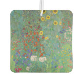 Gustav Klimt - Landentuin met zonnebloemen Luchtverfrisser (Achterkant)