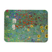 Gustav Klimt - Landentuin met zonnebloemen Magneet (Horizontaal)