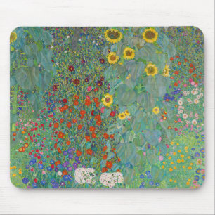 Gustav Klimt - Landentuin met zonnebloemen Muismat