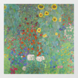 Gustav Klimt - Landentuin met zonnebloemen Muurstickers<br><div class="desc">Landtuin met zonnebloemen / Boerderijen tuin met zonnebloemen - Gustav Klimt in 1905-1906</div>