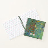 Gustav Klimt - Landentuin met zonnebloemen Notitieboek (Binnen)