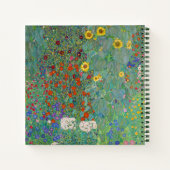Gustav Klimt - Landentuin met zonnebloemen Notitieboek (Achterkant)