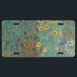 Gustav Klimt - Landentuin met zonnebloemen Nummerplaat<br><div class="desc">Landtuin met zonnebloemen / Boerderijen tuin met zonnebloemen - Gustav Klimt in 1905-1906</div>