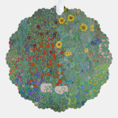 Gustav Klimt - Landentuin met zonnebloemen Ornament Kaart (Achterkant)