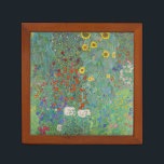 Gustav Klimt - Landentuin met zonnebloemen Pennenhouder<br><div class="desc">Landtuin met zonnebloemen / Boerderijen tuin met zonnebloemen - Gustav Klimt in 1905-1906</div>