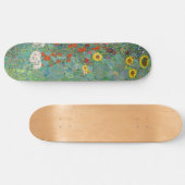 Gustav Klimt - Landentuin met zonnebloemen Persoonlijk Skateboard (Horizontaal)