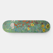 Gustav Klimt - Landentuin met zonnebloemen Persoonlijk Skateboard (Horizontaal)