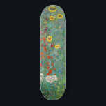 Gustav Klimt - Landentuin met zonnebloemen Persoonlijk Skateboard<br><div class="desc">Landtuin met zonnebloemen / Boerderijen tuin met zonnebloemen - Gustav Klimt in 1905-1906</div>