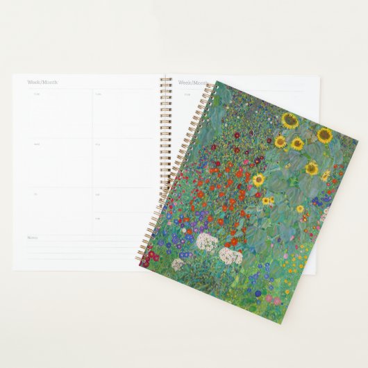 Gustav Klimt - Landentuin met zonnebloemen Planner (Display)