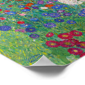 Gustav Klimt - Landentuin met zonnebloemen Poster (Hoek)